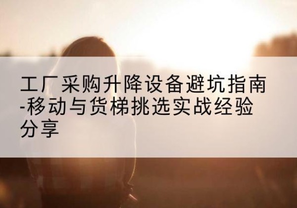 沛县移动式升降机怎么选-工厂采购升降设备避坑指南-移动与货梯挑选实战经验分享